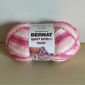 Yarnspirations Bernat Sport Ombre Yarn in Lollipop Pink